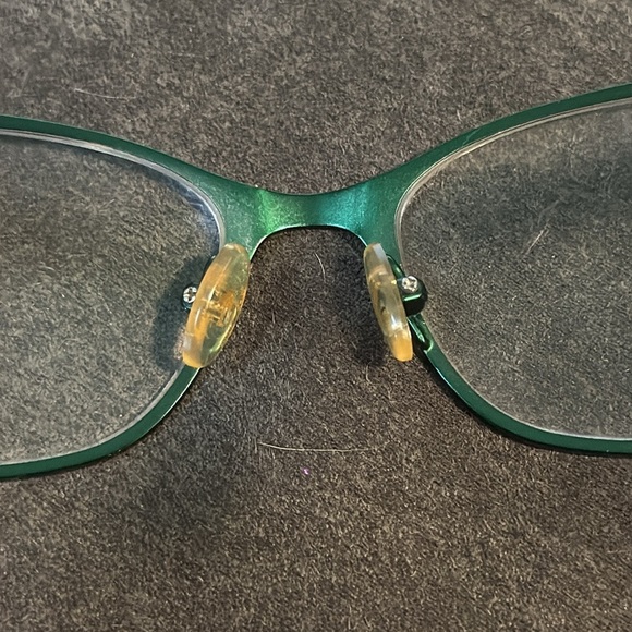 Lily Pulitzer Green & Black Ryder Metal Frame Eyeglass Frame Smart Chic GUC - Picture 3 of 9